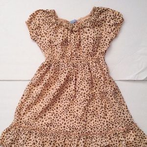 CUPCAKES & PASTRIES Ruffles Dress, Size 10 Big Girl's, Animal Print